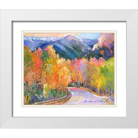 Cotton 7 White Modern Wood Framed Art Print with Double Matting by Wallich, Richard