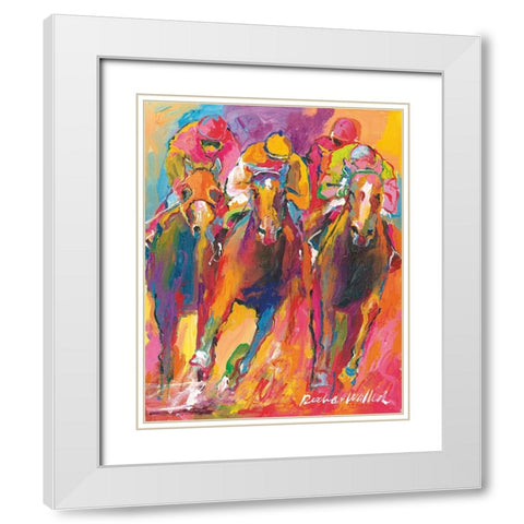 Delmar White Modern Wood Framed Art Print with Double Matting by Wallich, Richard