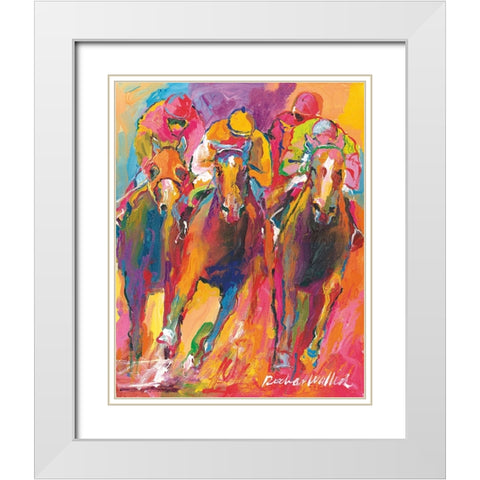 Delmar White Modern Wood Framed Art Print with Double Matting by Wallich, Richard