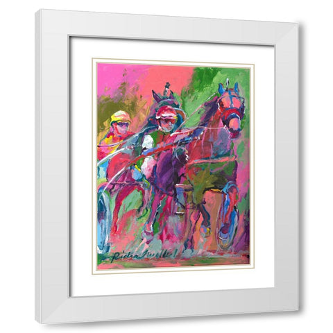 Harness 1 White Modern Wood Framed Art Print with Double Matting by Wallich, Richard