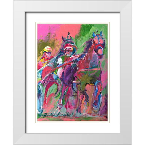 Harness 1 White Modern Wood Framed Art Print with Double Matting by Wallich, Richard