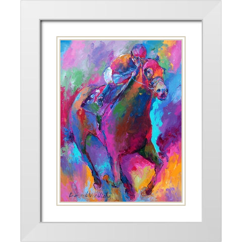 Horse 1 White Modern Wood Framed Art Print with Double Matting by Wallich, Richard
