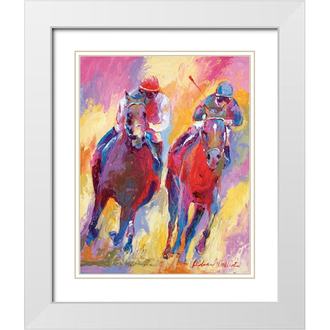 Derby 10 White Modern Wood Framed Art Print with Double Matting by Wallich, Richard