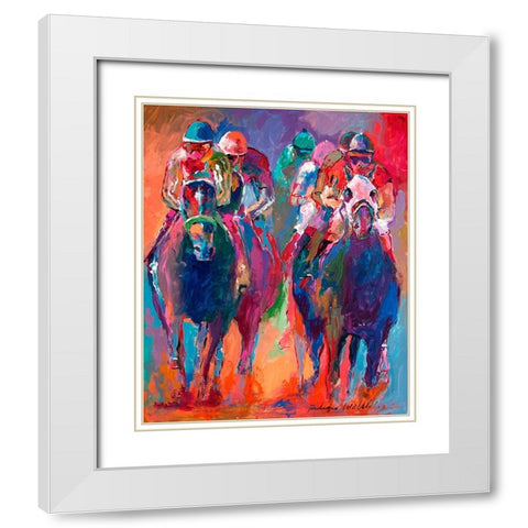 Derby 2 White Modern Wood Framed Art Print with Double Matting by Wallich, Richard