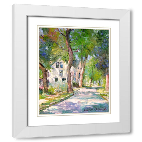 House White Modern Wood Framed Art Print with Double Matting by Wallich, Richard