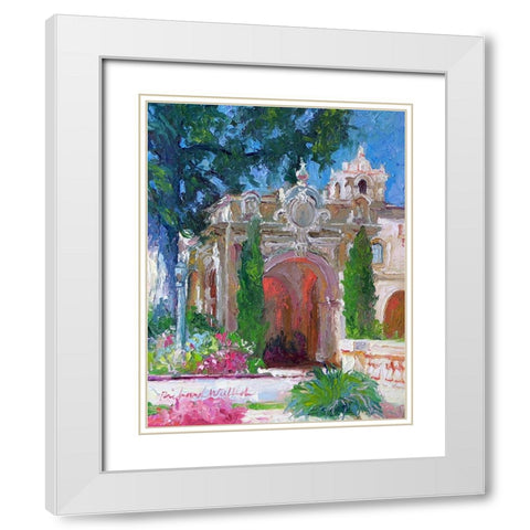 San Diego White Modern Wood Framed Art Print with Double Matting by Wallich, Richard