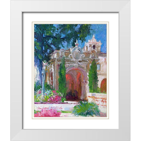 San Diego White Modern Wood Framed Art Print with Double Matting by Wallich, Richard