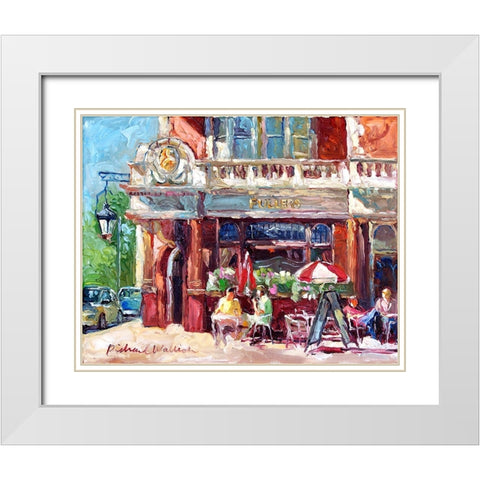 Fullers White Modern Wood Framed Art Print with Double Matting by Wallich, Richard