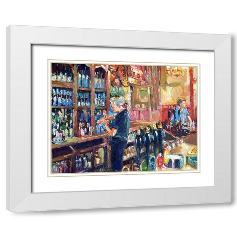 Fullers 2 White Modern Wood Framed Art Print with Double Matting by Wallich, Richard