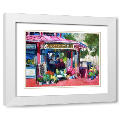 Sonrisa White Modern Wood Framed Art Print with Double Matting by Wallich, Richard