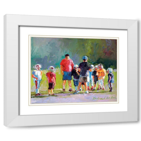 Super Bowl White Modern Wood Framed Art Print with Double Matting by Wallich, Richard