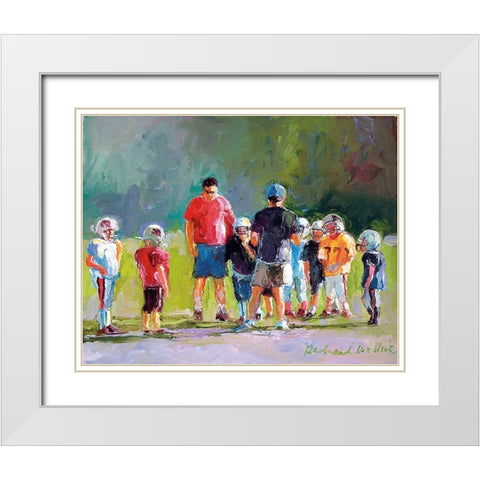 Super Bowl White Modern Wood Framed Art Print with Double Matting by Wallich, Richard