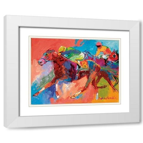 Horse 3 White Modern Wood Framed Art Print with Double Matting by Wallich, Richard