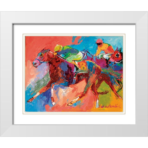 Horse 3 White Modern Wood Framed Art Print with Double Matting by Wallich, Richard