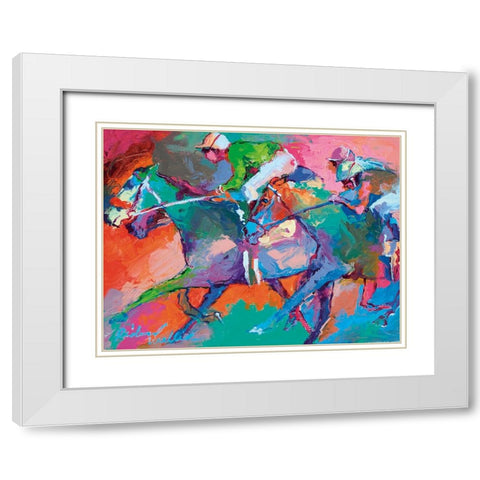 Race 6 White Modern Wood Framed Art Print with Double Matting by Wallich, Richard