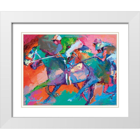 Race 6 White Modern Wood Framed Art Print with Double Matting by Wallich, Richard