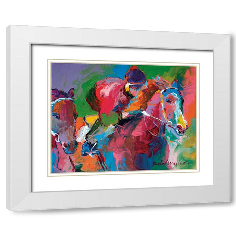 Race 4 White Modern Wood Framed Art Print with Double Matting by Wallich, Richard