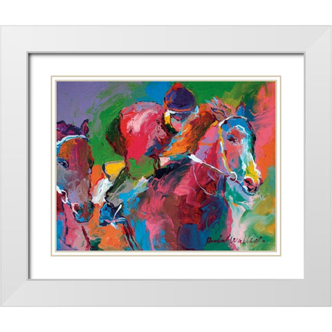 Race 4 White Modern Wood Framed Art Print with Double Matting by Wallich, Richard