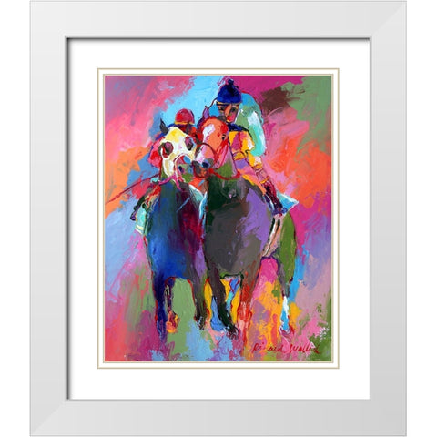 Racee White Modern Wood Framed Art Print with Double Matting by Wallich, Richard