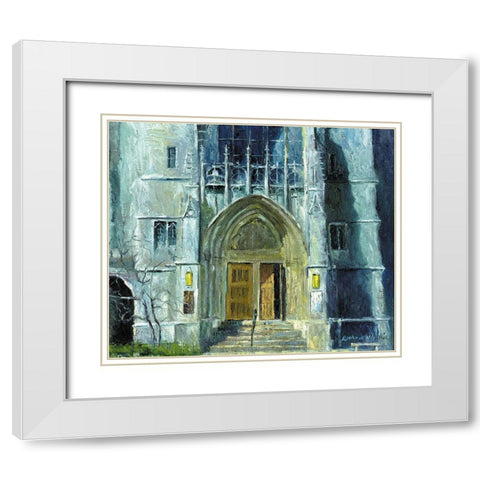 Chicago 1 White Modern Wood Framed Art Print with Double Matting by Wallich, Richard