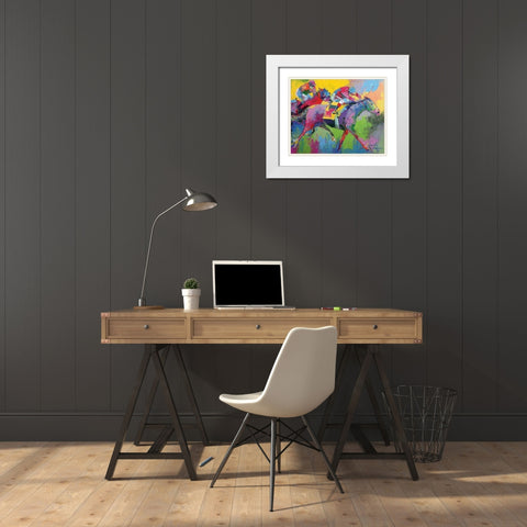 Furlong White Modern Wood Framed Art Print with Double Matting by Wallich, Richard