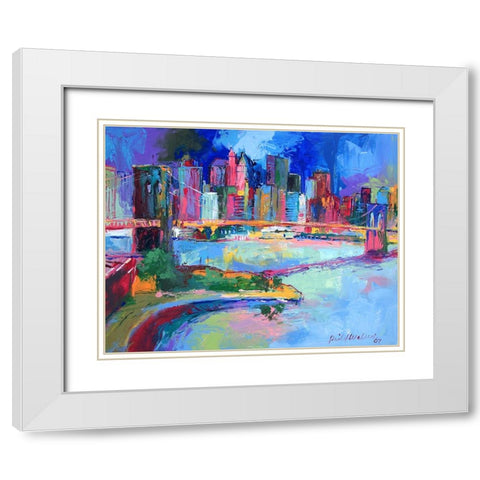 Brooklyn White Modern Wood Framed Art Print with Double Matting by Wallich, Richard