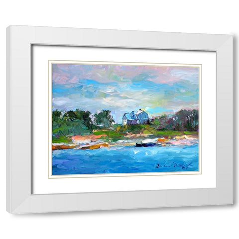 P8 White Modern Wood Framed Art Print with Double Matting by Wallich, Richard