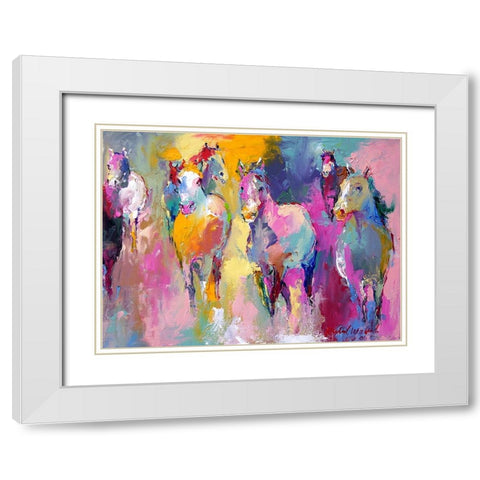 Wild White Modern Wood Framed Art Print with Double Matting by Wallich, Richard