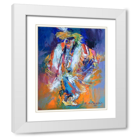 Po White Modern Wood Framed Art Print with Double Matting by Wallich, Richard