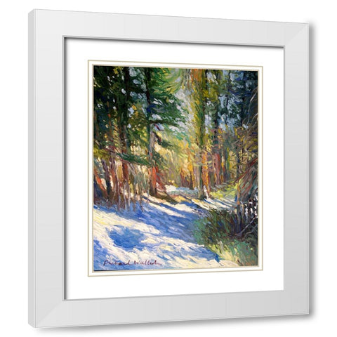 Snow White Modern Wood Framed Art Print with Double Matting by Wallich, Richard