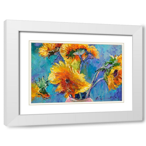 Sun11 White Modern Wood Framed Art Print with Double Matting by Wallich, Richard