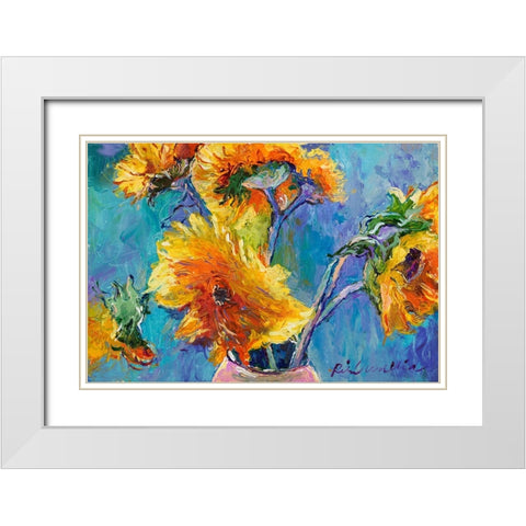 Sun11 White Modern Wood Framed Art Print with Double Matting by Wallich, Richard