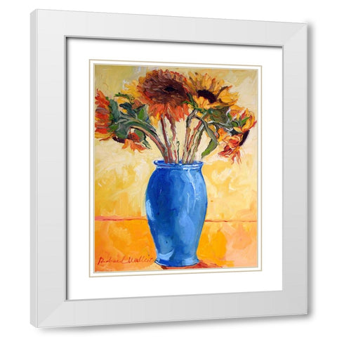 Sunf White Modern Wood Framed Art Print with Double Matting by Wallich, Richard