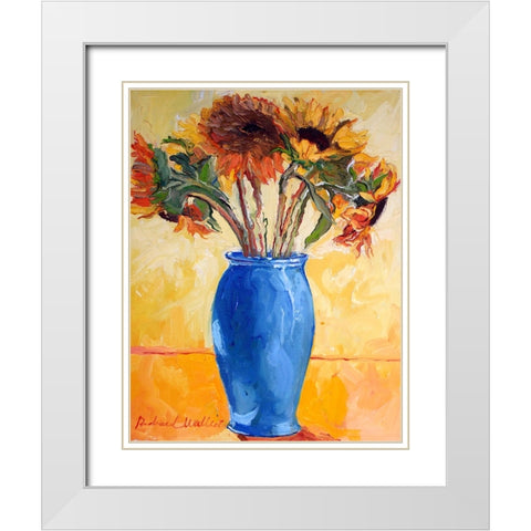 Sunf White Modern Wood Framed Art Print with Double Matting by Wallich, Richard