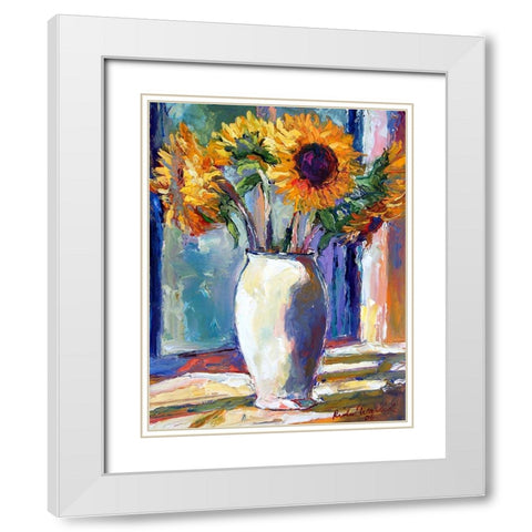 Sunny White Modern Wood Framed Art Print with Double Matting by Wallich, Richard