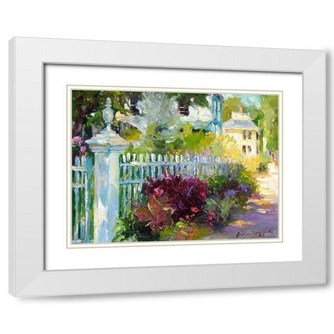 Flowers 3 White Modern Wood Framed Art Print with Double Matting by Wallich, Richard