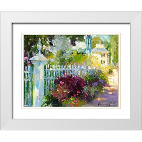 Flowers 3 White Modern Wood Framed Art Print with Double Matting by Wallich, Richard