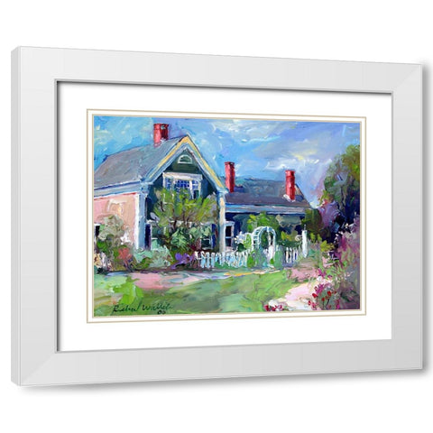 House 12 White Modern Wood Framed Art Print with Double Matting by Wallich, Richard
