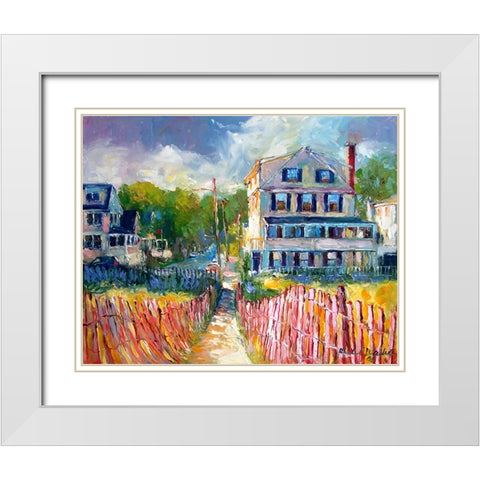 Path White Modern Wood Framed Art Print with Double Matting by Wallich, Richard