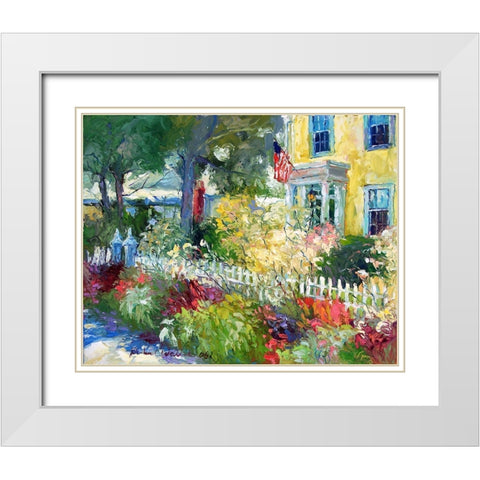 Sidewalks Edge White Modern Wood Framed Art Print with Double Matting by Wallich, Richard