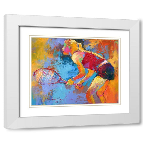 Tennis White Modern Wood Framed Art Print with Double Matting by Wallich, Richard