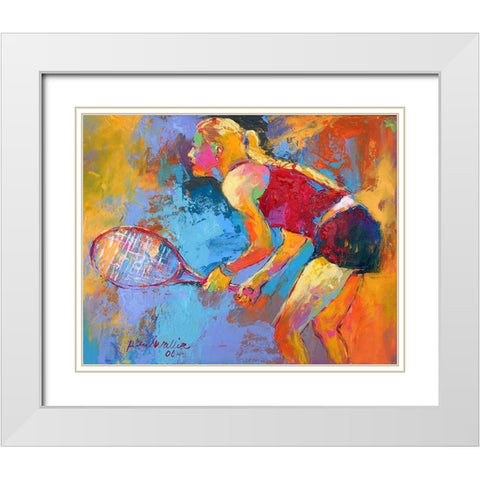 Tennis White Modern Wood Framed Art Print with Double Matting by Wallich, Richard