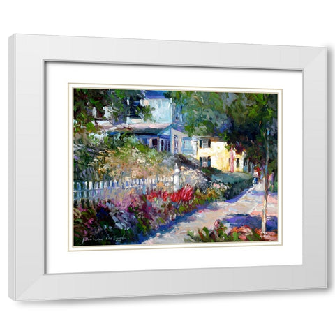 Yellow White Modern Wood Framed Art Print with Double Matting by Wallich, Richard