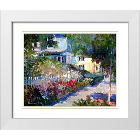 Yellow White Modern Wood Framed Art Print with Double Matting by Wallich, Richard