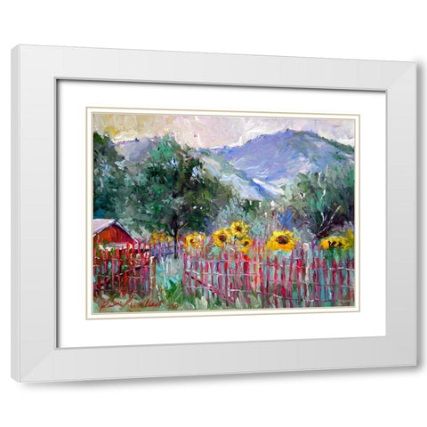 Foothills White Modern Wood Framed Art Print with Double Matting by Wallich, Richard