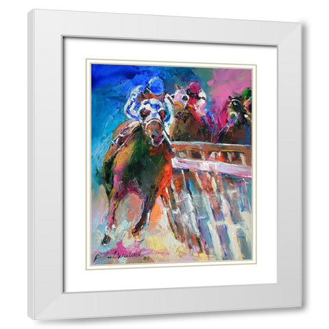 Last Leg White Modern Wood Framed Art Print with Double Matting by Wallich, Richard