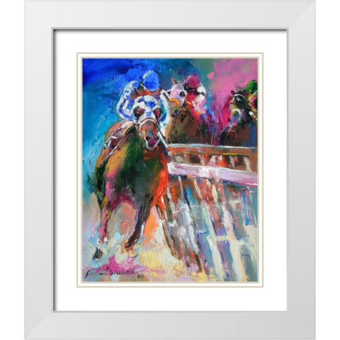 Last Leg White Modern Wood Framed Art Print with Double Matting by Wallich, Richard