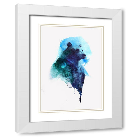 Best Friends Forever White Modern Wood Framed Art Print with Double Matting by Farkas, Robert