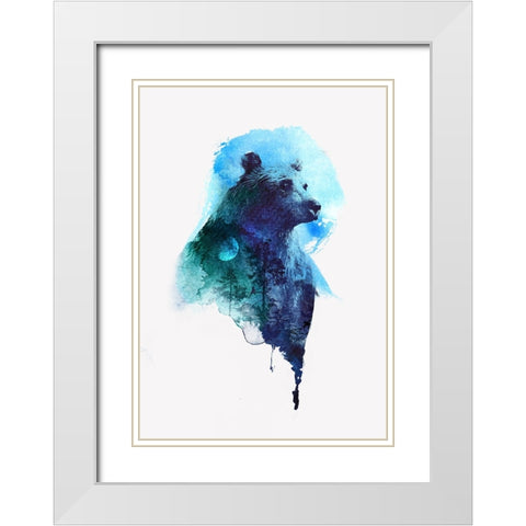 Best Friends Forever White Modern Wood Framed Art Print with Double Matting by Farkas, Robert