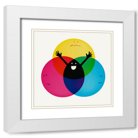 Nobodys Child Final White Modern Wood Framed Art Print with Double Matting by Farkas, Robert